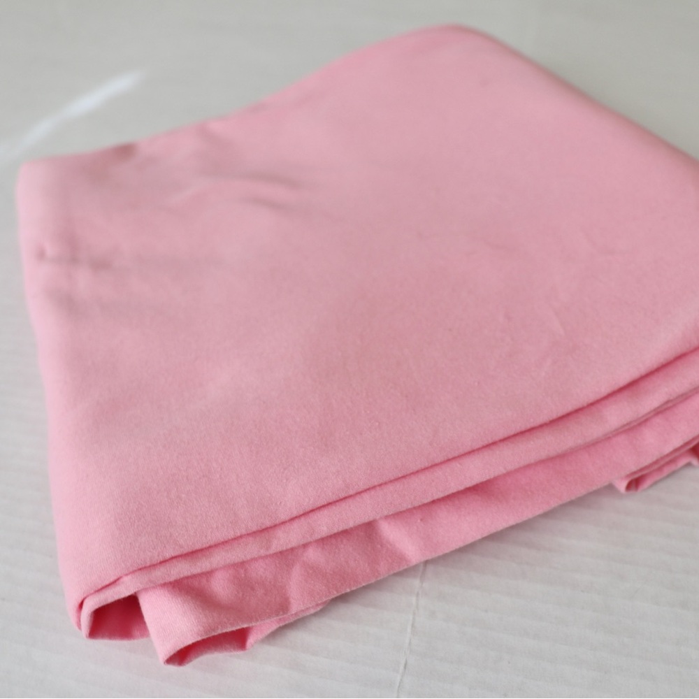 Bubblegum pink cotton jersey knit fabric, 2.25 yards